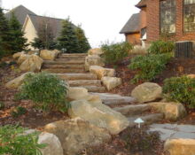 stone staircase landscape