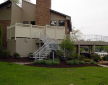 polywood balcony aluminum railing