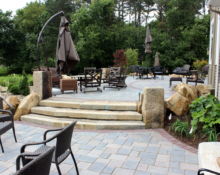 stone staircase landscape project