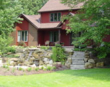 backyard pond installation lucas landscaping